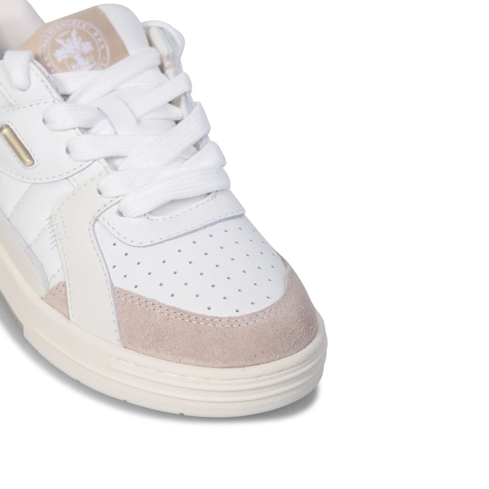 Baskets Palm Angels en cuir de veau blanc
