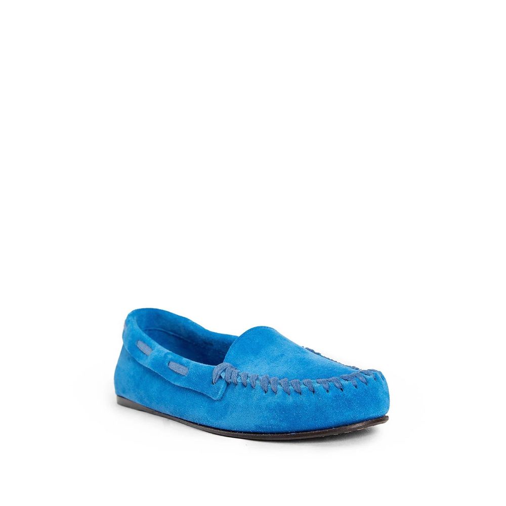 The Row Blue Calfskin Moccassin