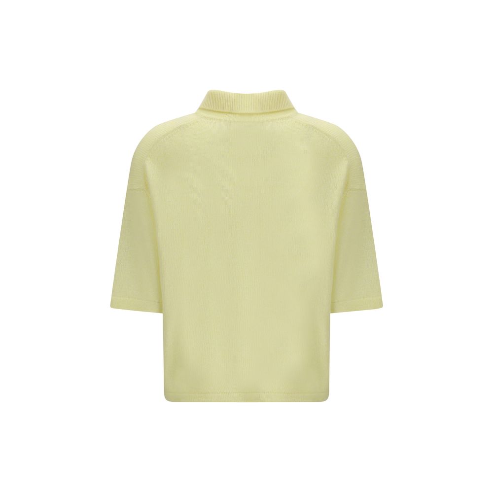 Allude Bicolor Cashmere Polo Shirt