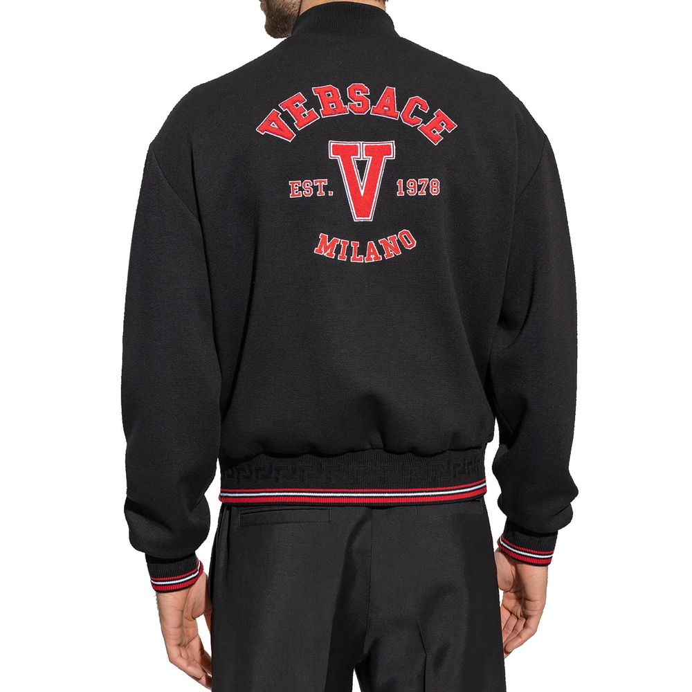 Versace Black Bomber for Men detail view