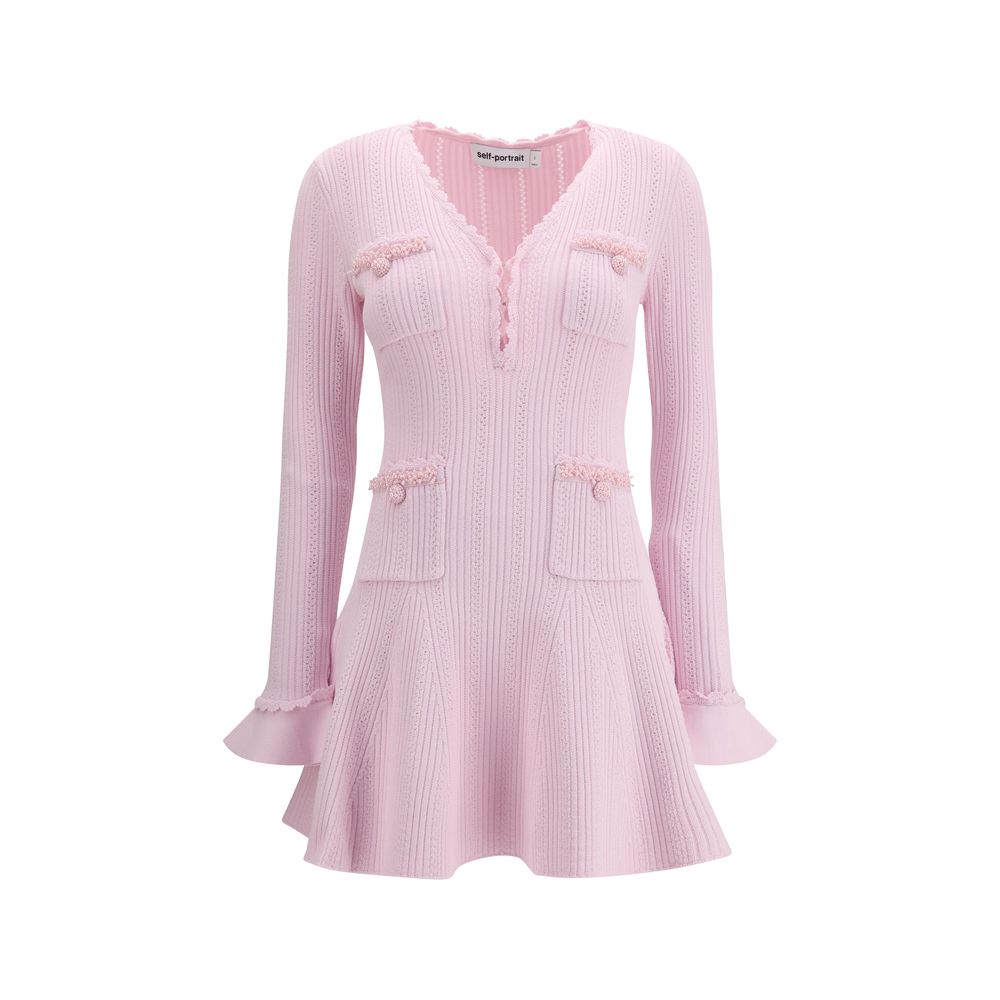 Self-Portrait Multicolor Viscose Casual Dress