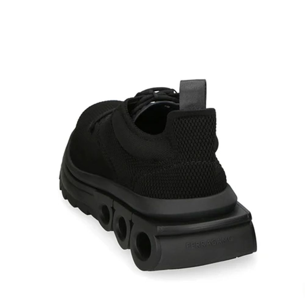 Salvatore Ferragamo Black Athletic Sneakers for Men detail view