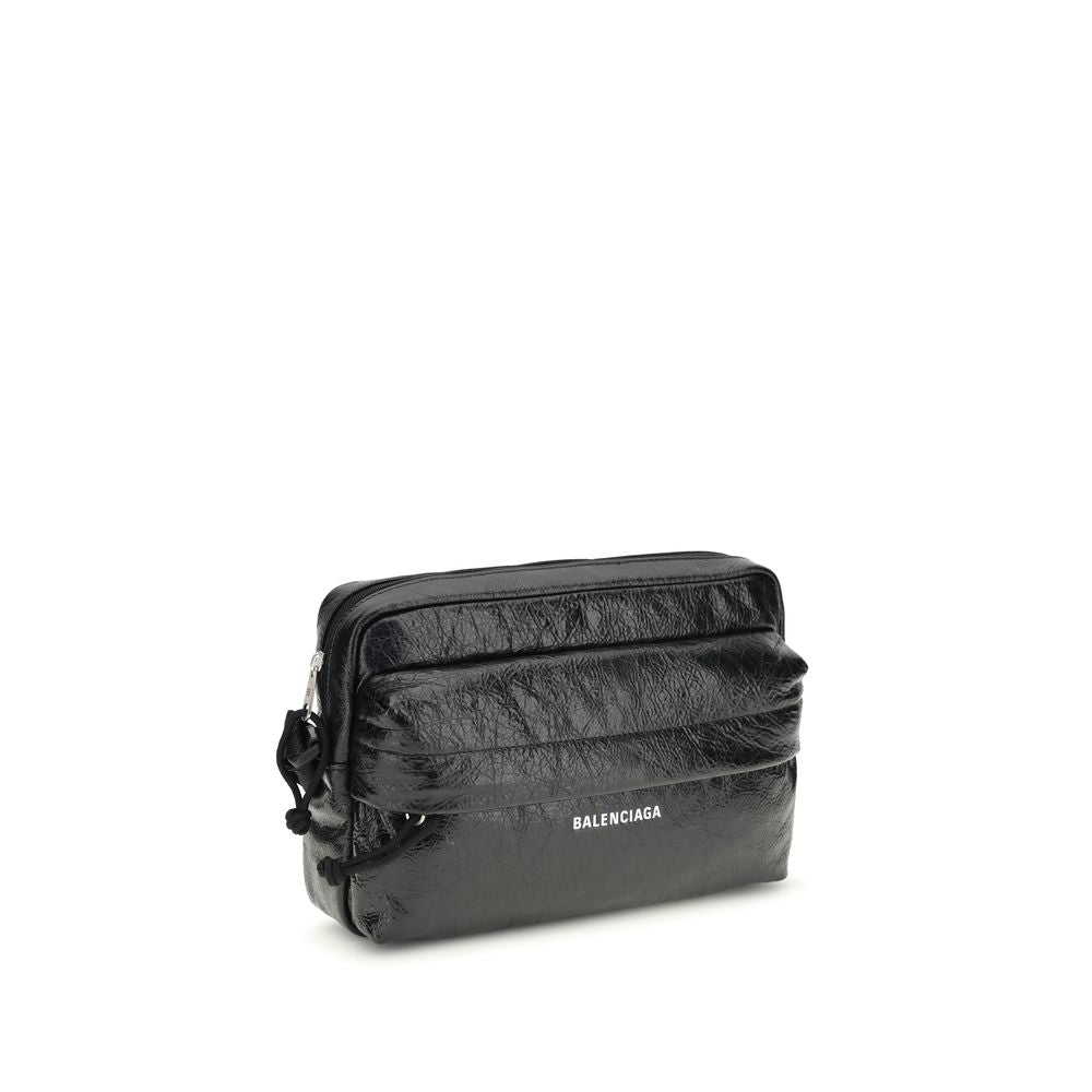 Balenciaga Black Lamb Ovis Aries Aries Shoulder Bag