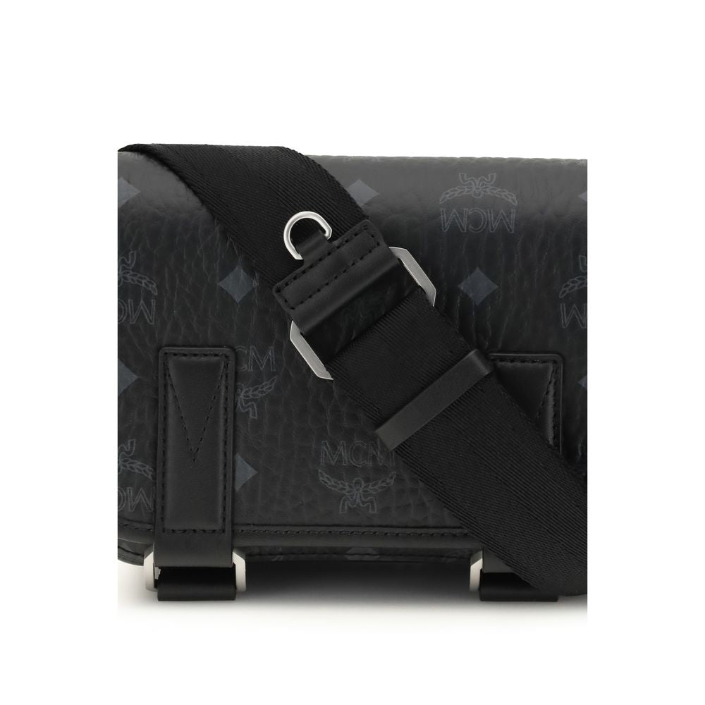 MCM Black Fabric Shoulder Bag