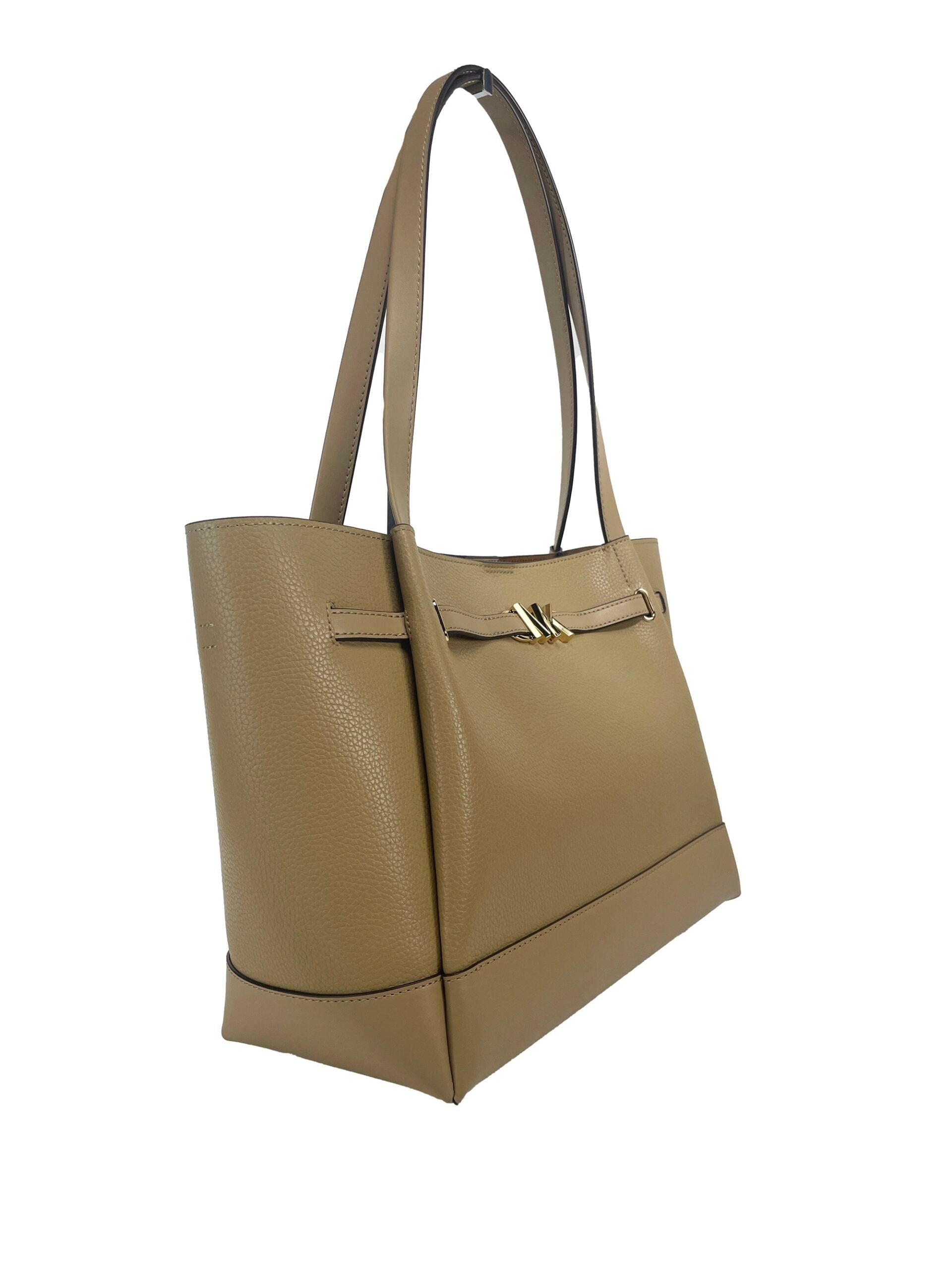 Michael Kors Brown Pebbled Leather Tote Bag