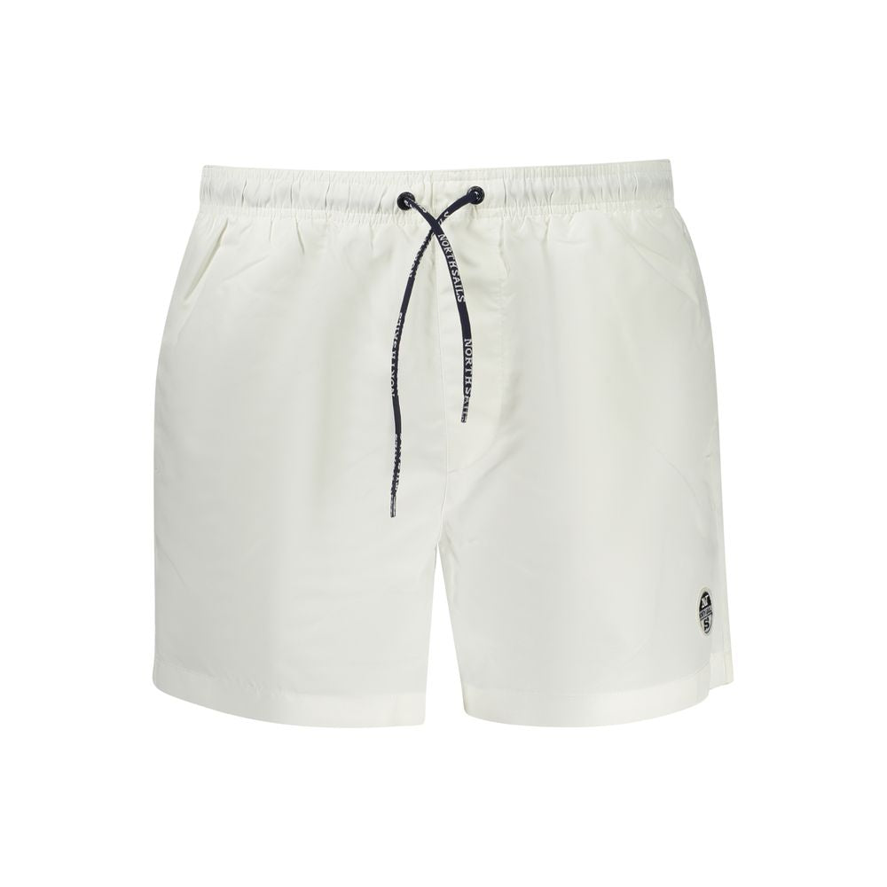 Short de bain boxer North Sails en polyester blanc pour homme