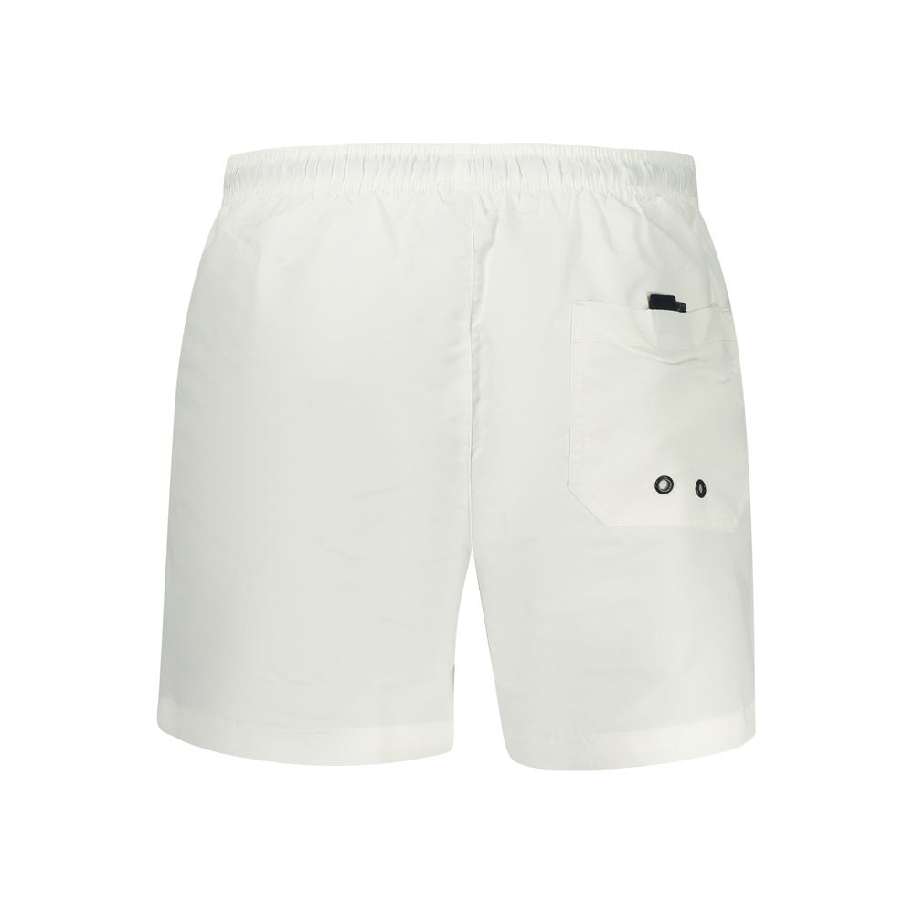 Short de bain boxer North Sails en polyester blanc pour homme