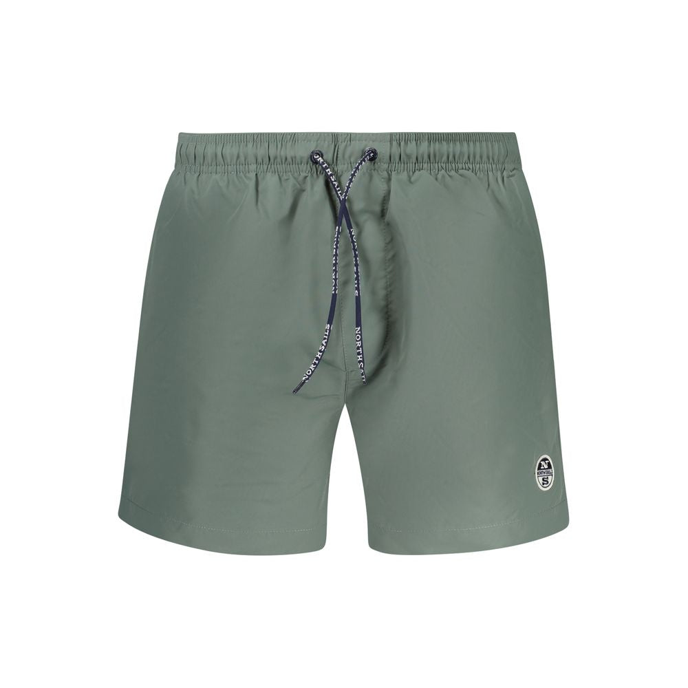 Short de bain boxer North Sails en polyester vert pour homme