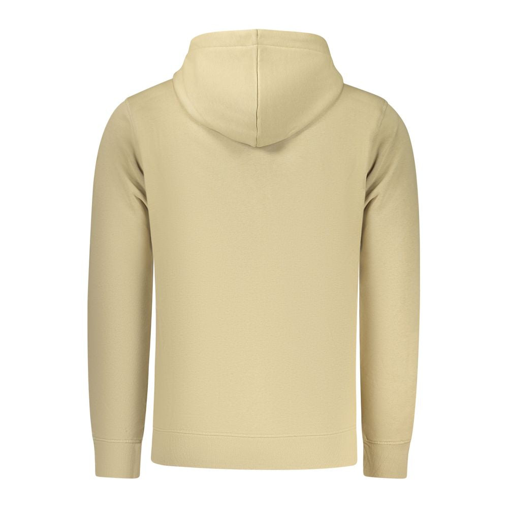 Sweat à capuche pour homme en coton beige Rifle