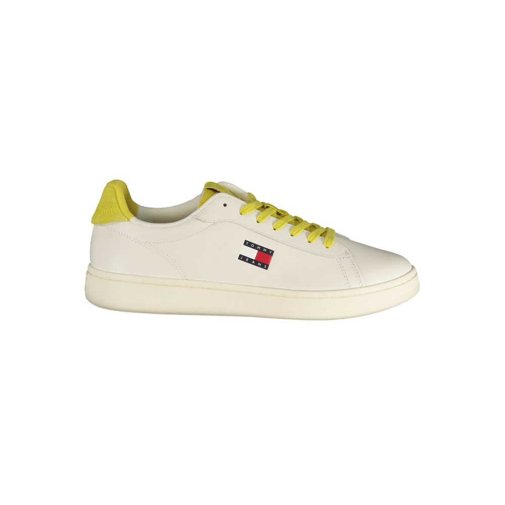 Baskets pour hommes Tommy Hilfiger en polyuréthane blanc