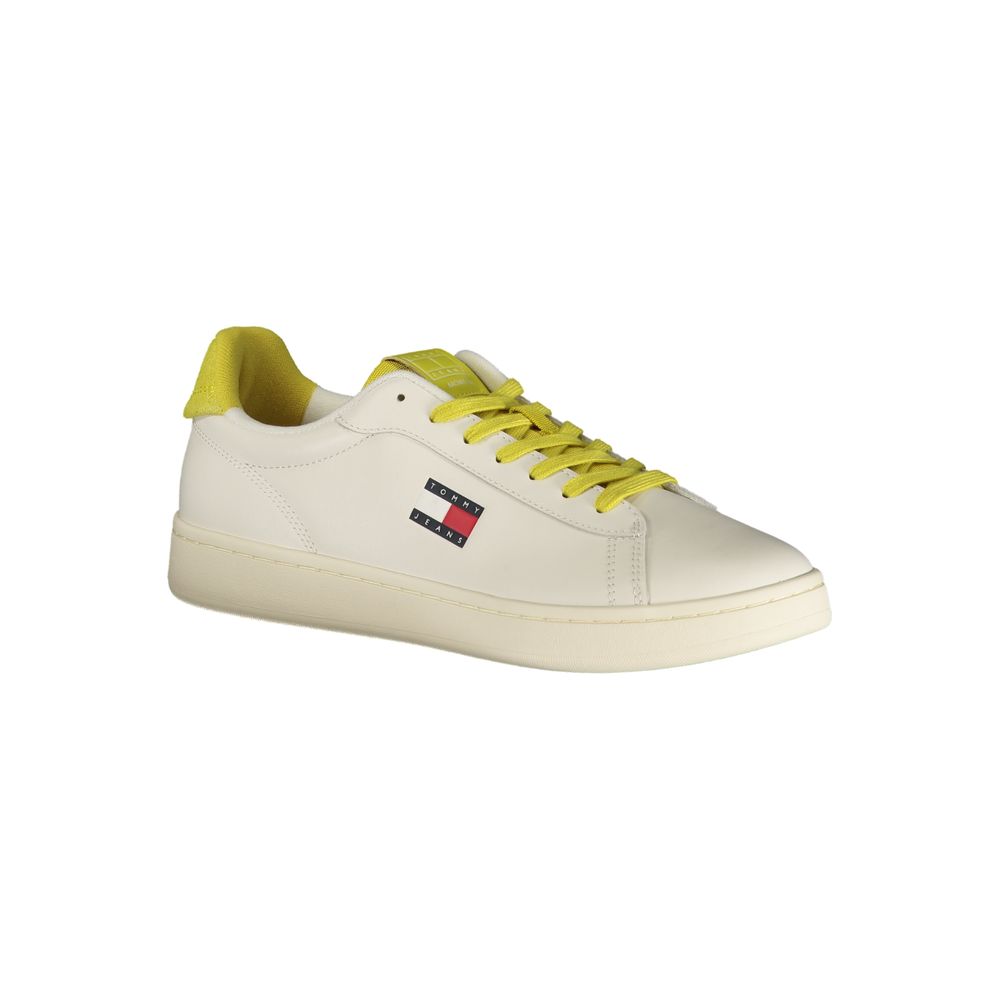 Baskets pour hommes Tommy Hilfiger en polyuréthane blanc