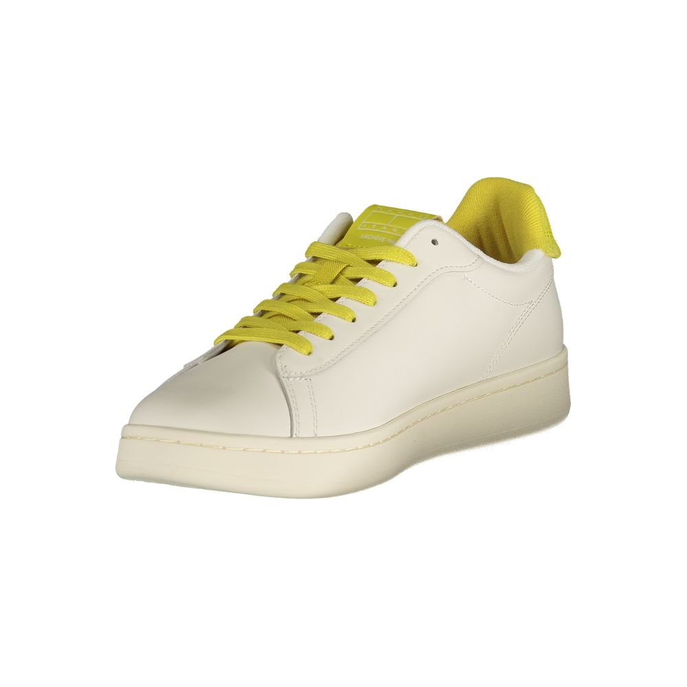 Baskets pour hommes Tommy Hilfiger en polyuréthane blanc