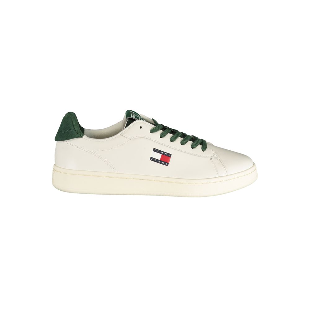 Baskets pour hommes Tommy Hilfiger en polyuréthane blanc