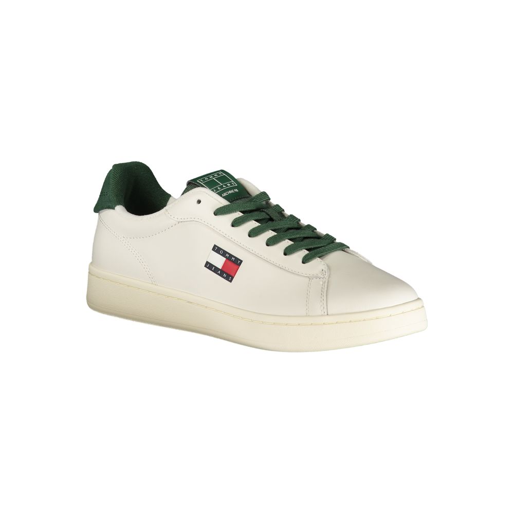 Baskets pour hommes Tommy Hilfiger en polyuréthane blanc