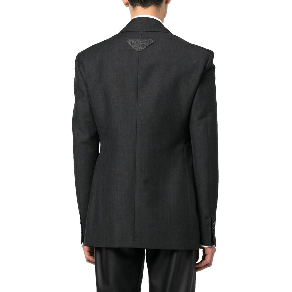 Prada Grey Blazer for Men detail view