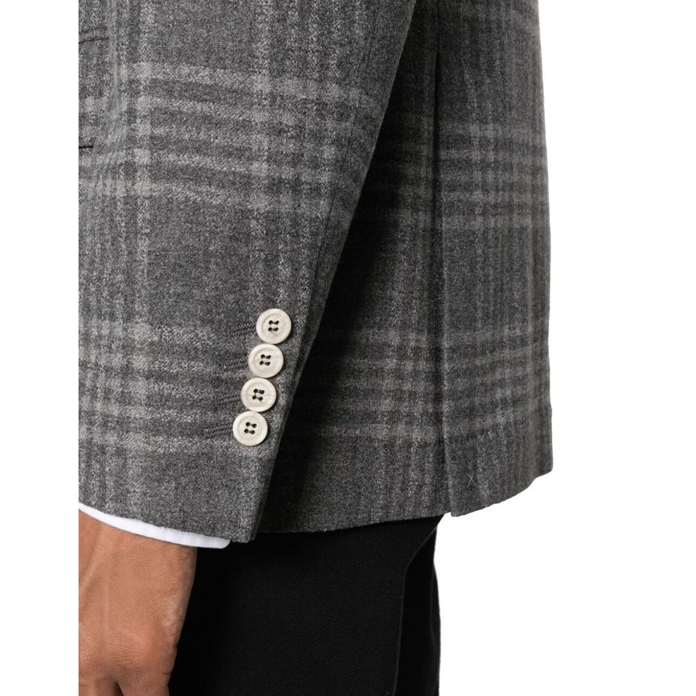 Brunello Cucinelli Grey Blazer for Men side view