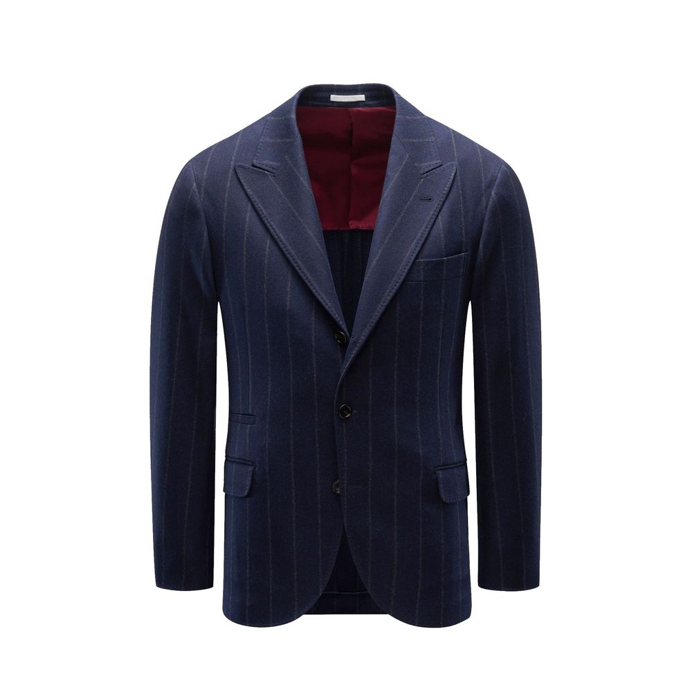 Brunello Cucinelli Blue Coat for Men