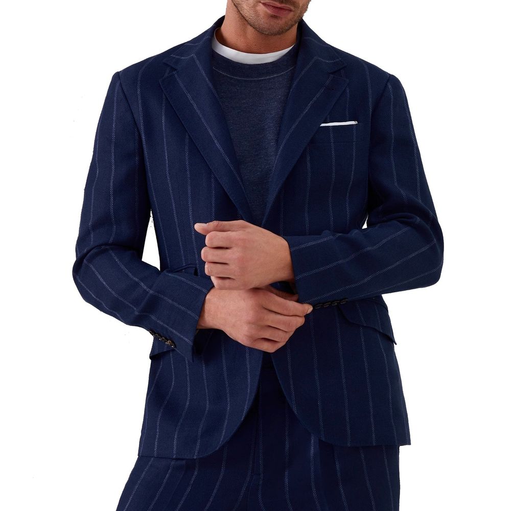 Brunello Cucinelli Blue Coat for Men alternate view