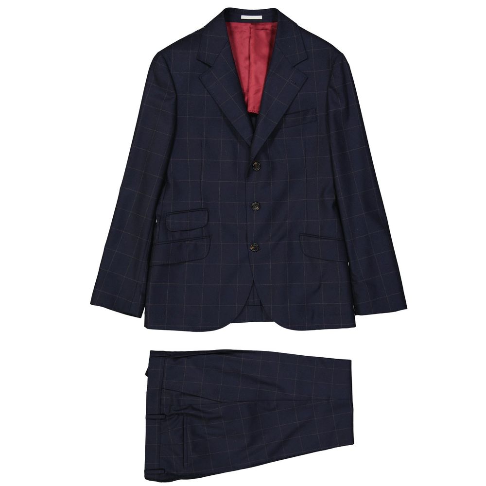 Brunello Cucinelli Blue Two Piece Suits for Men