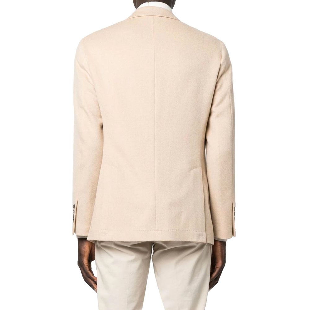 Manteau en laine beige Brunello Cucinelli