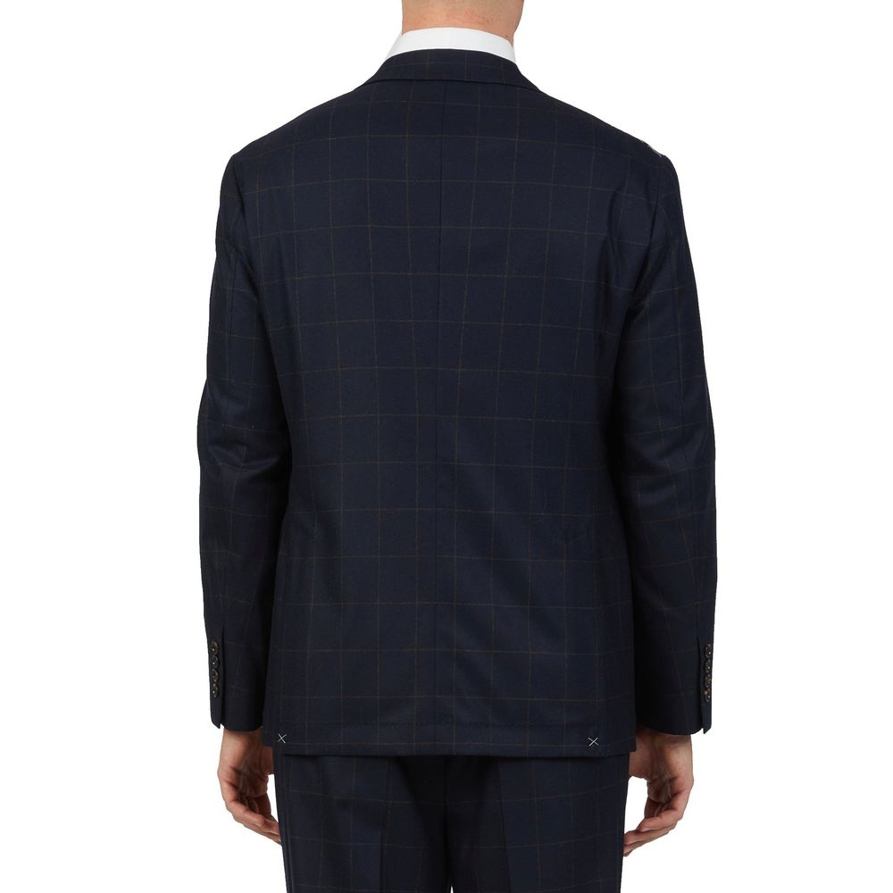 Brunello Cucinelli Blue Two Piece Suits for Men side view