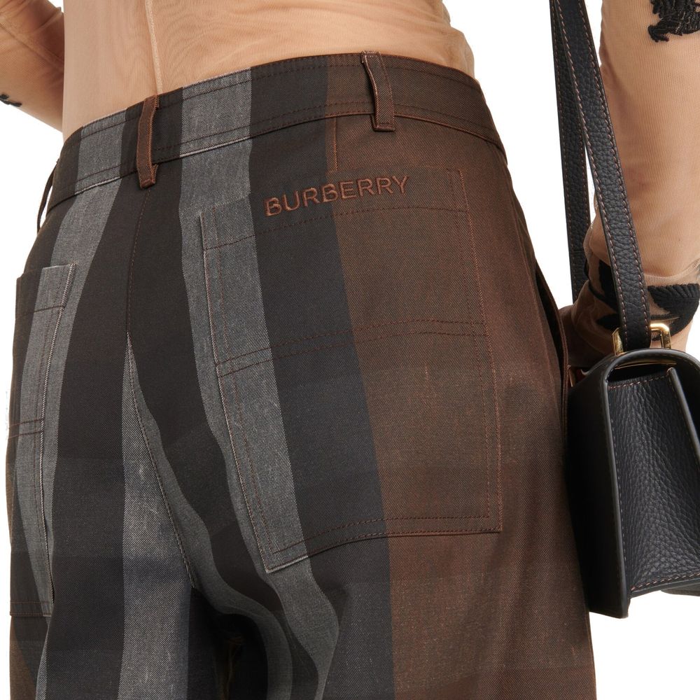 Burberry Brown Casual Pants for Women side view