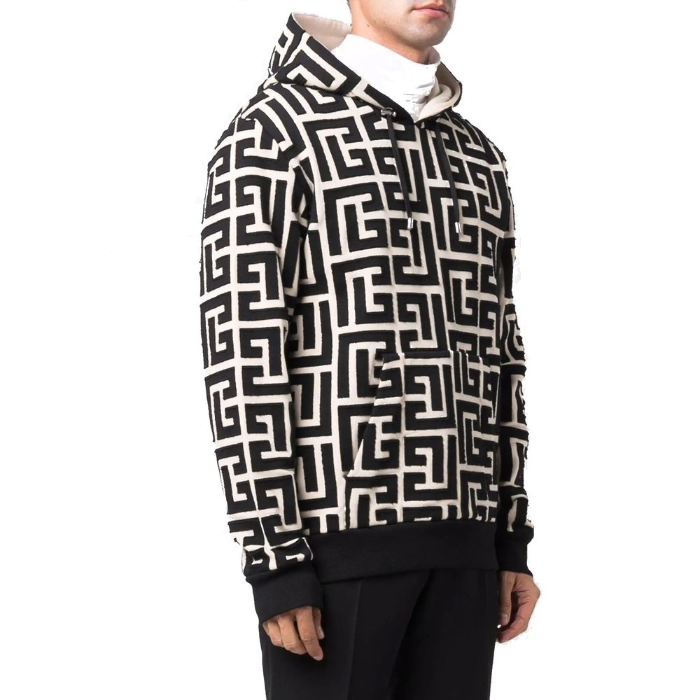 Sweat-shirt Balmain en coton beige