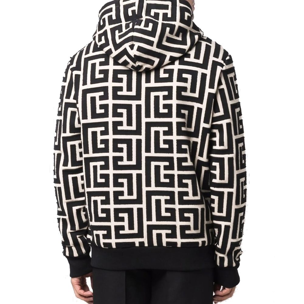 Sweat-shirt Balmain en coton beige