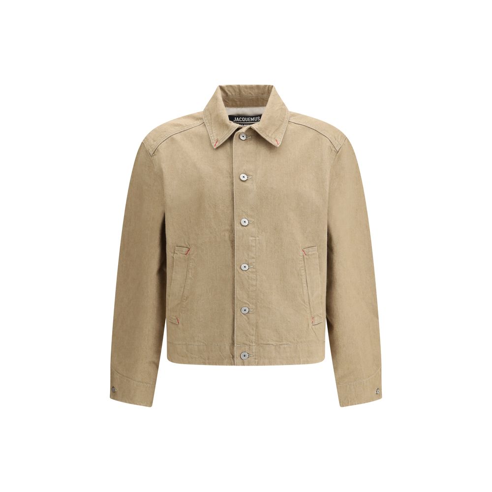 Veste en jean en coton beige Jacquemus