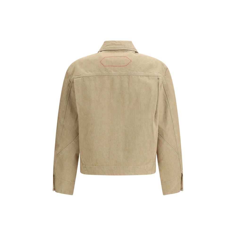 Veste en jean en coton beige Jacquemus
