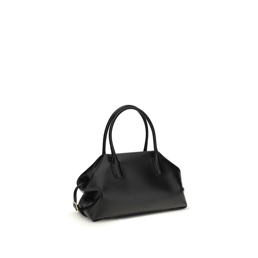 Sac bandoulière THEMOIRè noir autres fibres