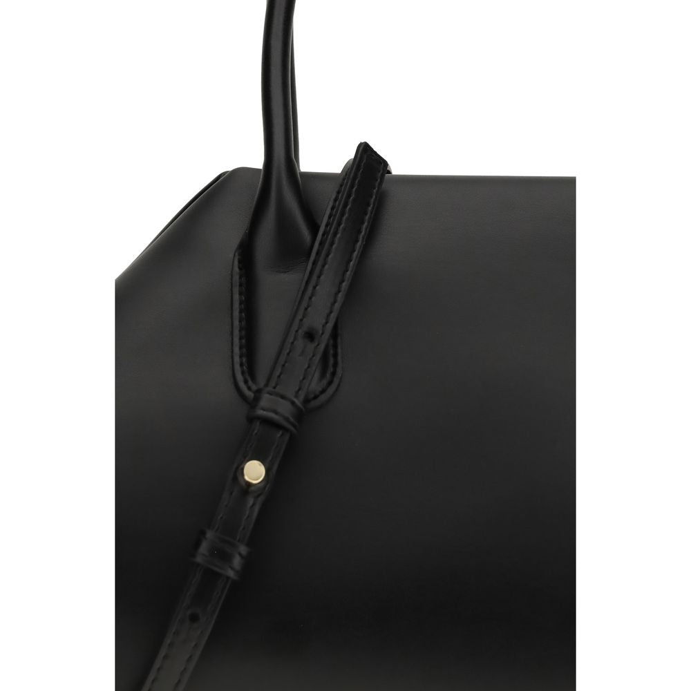 Sac bandoulière THEMOIRè noir autres fibres