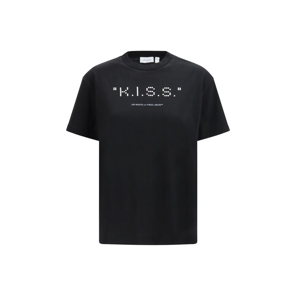 Off-White Black T-Shirts for Women