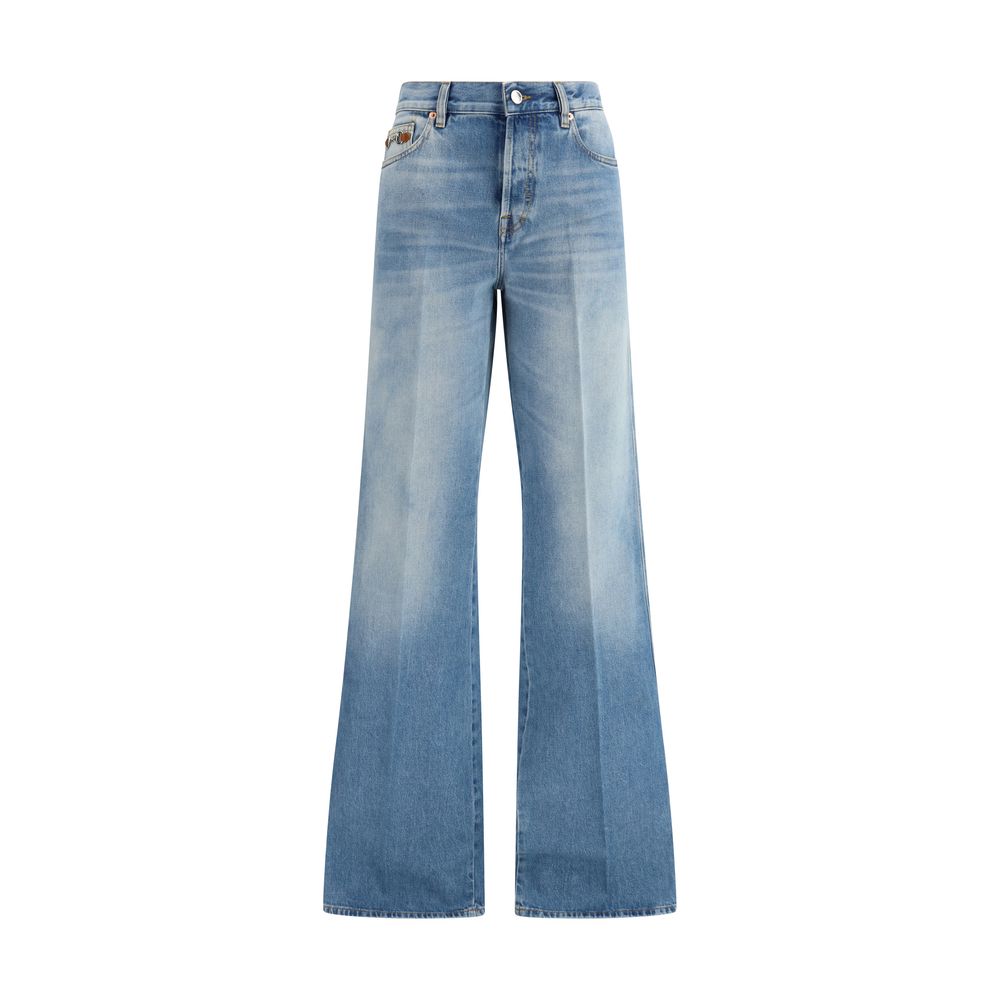 Gucci Blue Flared Jeans for Women