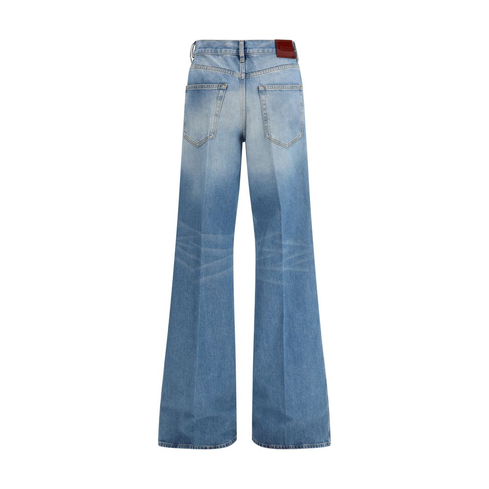 Gucci Blue Flared Jeans for Women alternate view