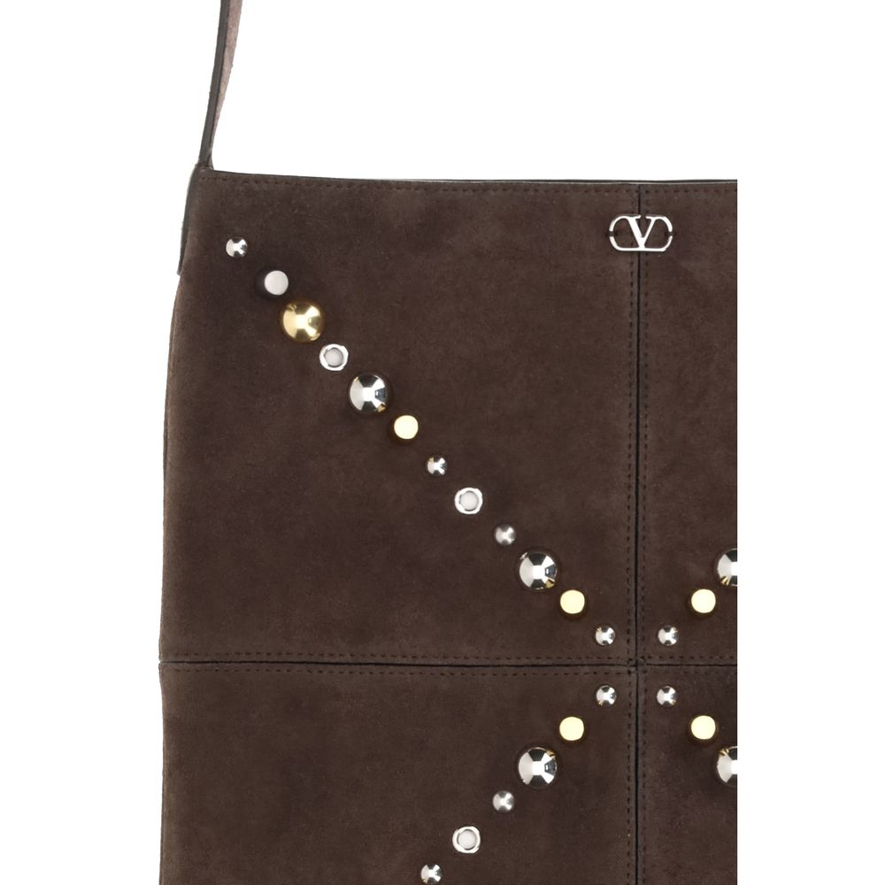 Valentino Garavani Brown Shoulder Bag for Men detail view