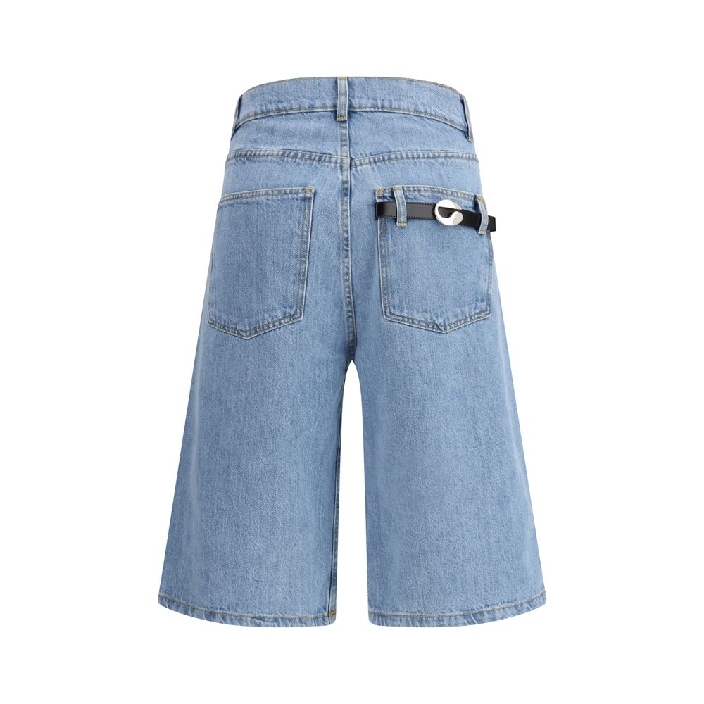 Shorts Bermudas Coperni en Coton Bleu