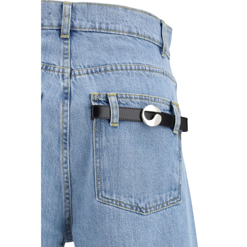 Shorts Bermudas Coperni en Coton Bleu