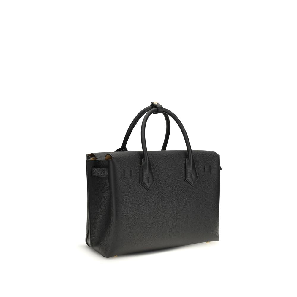 Sac à main MCM en cuir de veau noir Bos Taurus