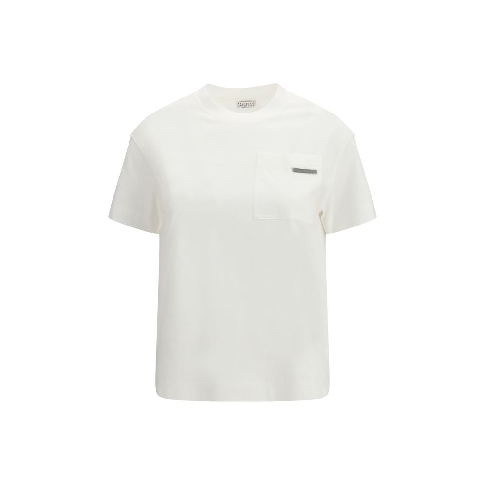 Brunello Cucinelli White T-Shirt for Women