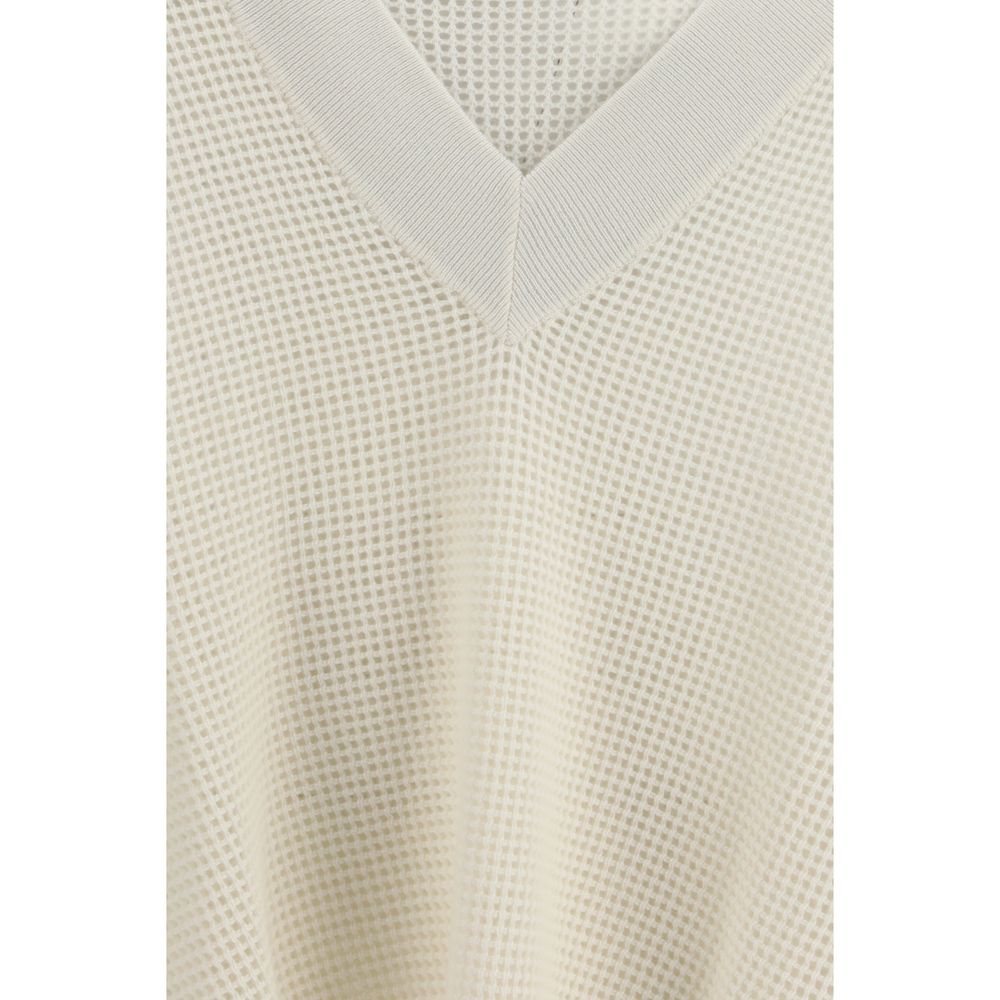 Pull en cachemire beige Brunello Cucinelli