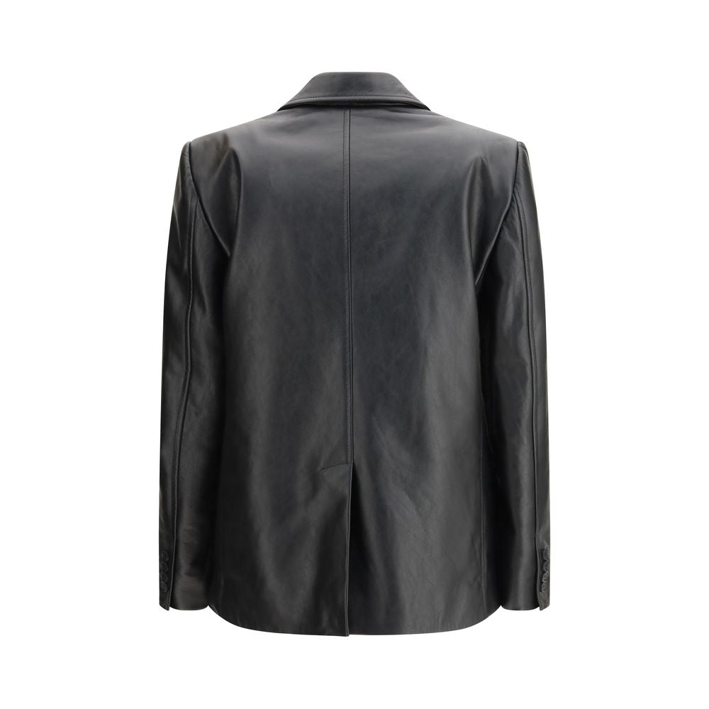 Balenciaga Black Leather Jackets for Women alternate view