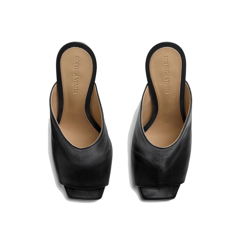 Bottega Veneta Black Mules for Women side view