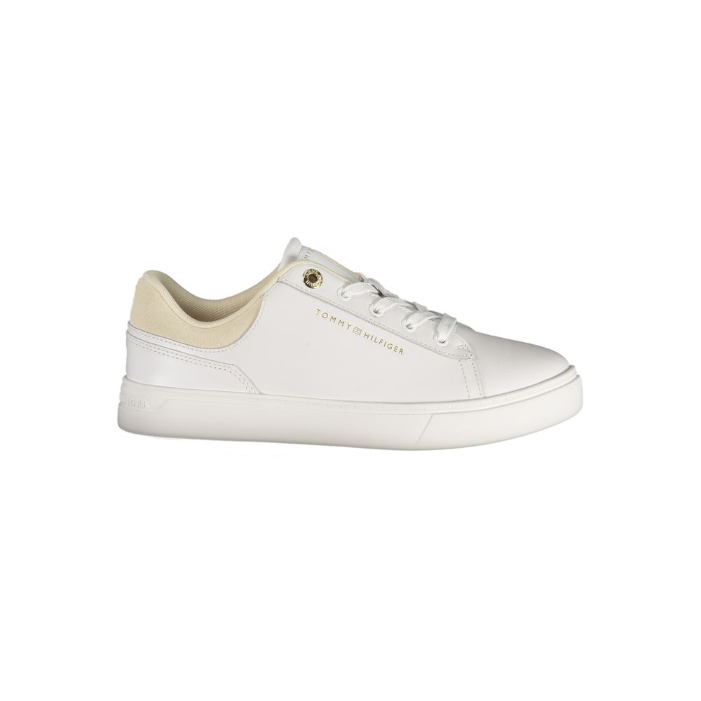 Baskets Tommy Hilfiger en Polyuréthane Blanc pour Femme