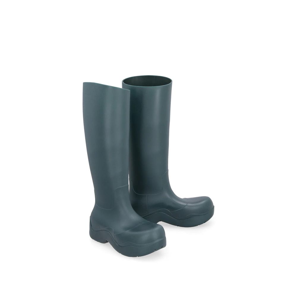 Bottes de pluie bicolores en caoutchouc Bottega Veneta