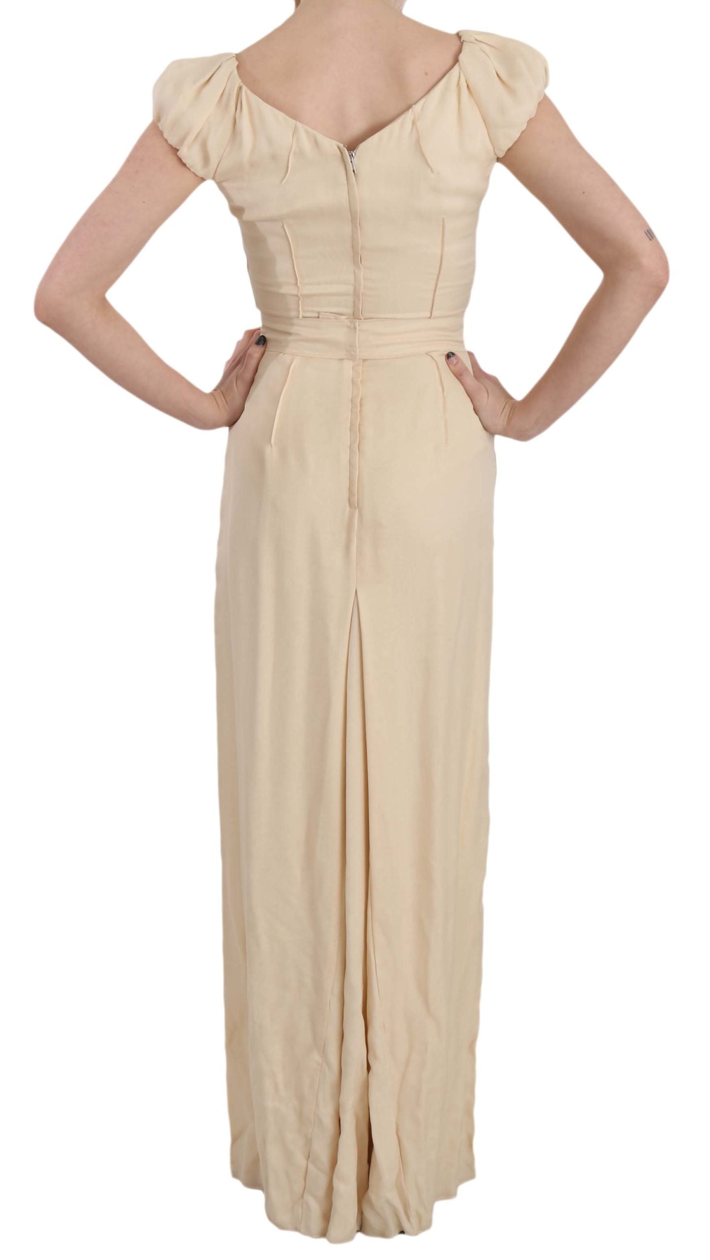 Dolce & Gabbana Beige Long Dress for Women additional view