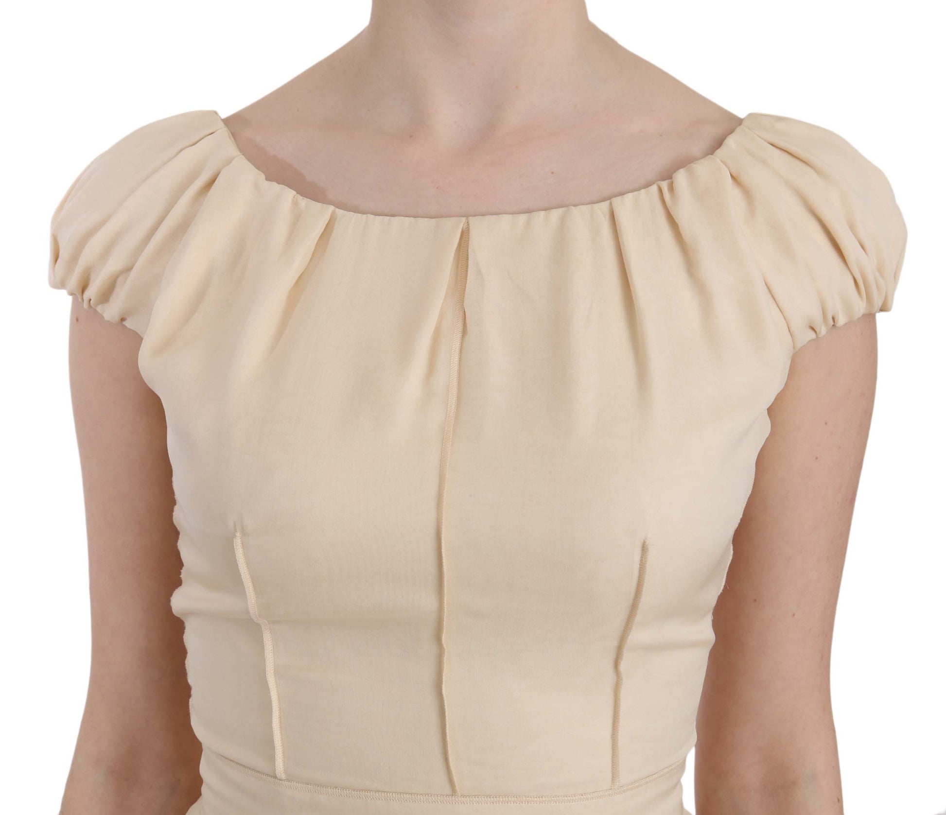 Dolce & Gabbana Beige Long Dress for Women detail view