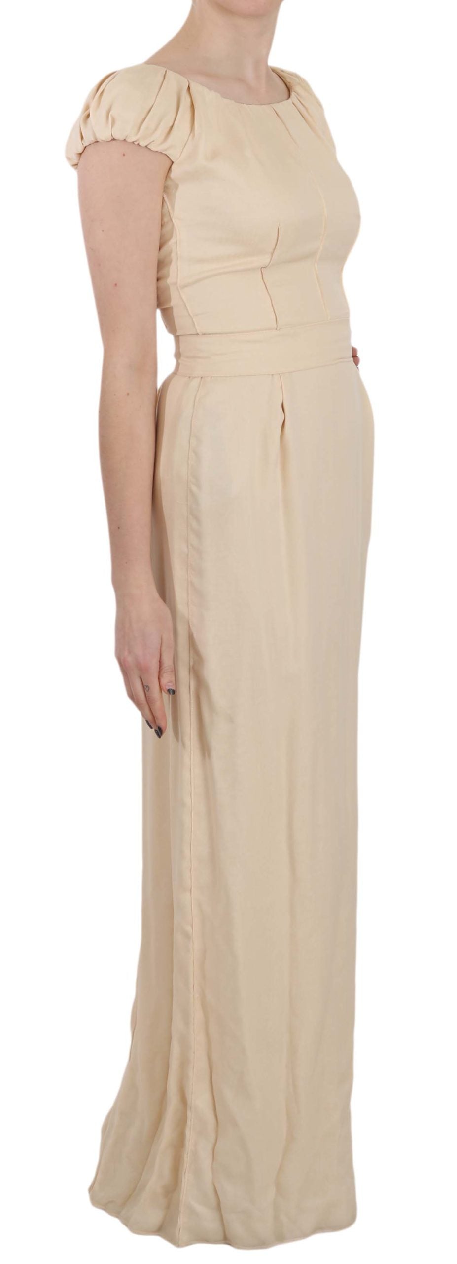 Dolce & Gabbana Beige Long Dress for Women side view