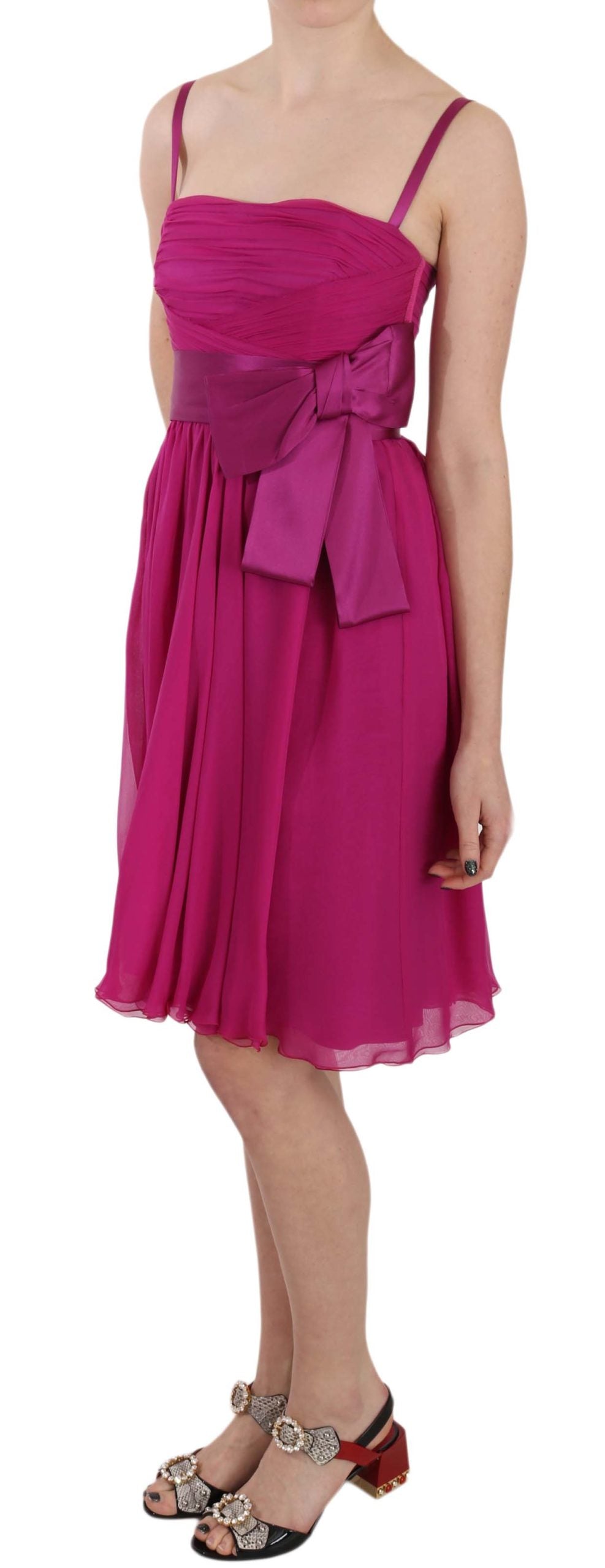 Dolce & Gabbana Pink Midi Dress for Women detail view