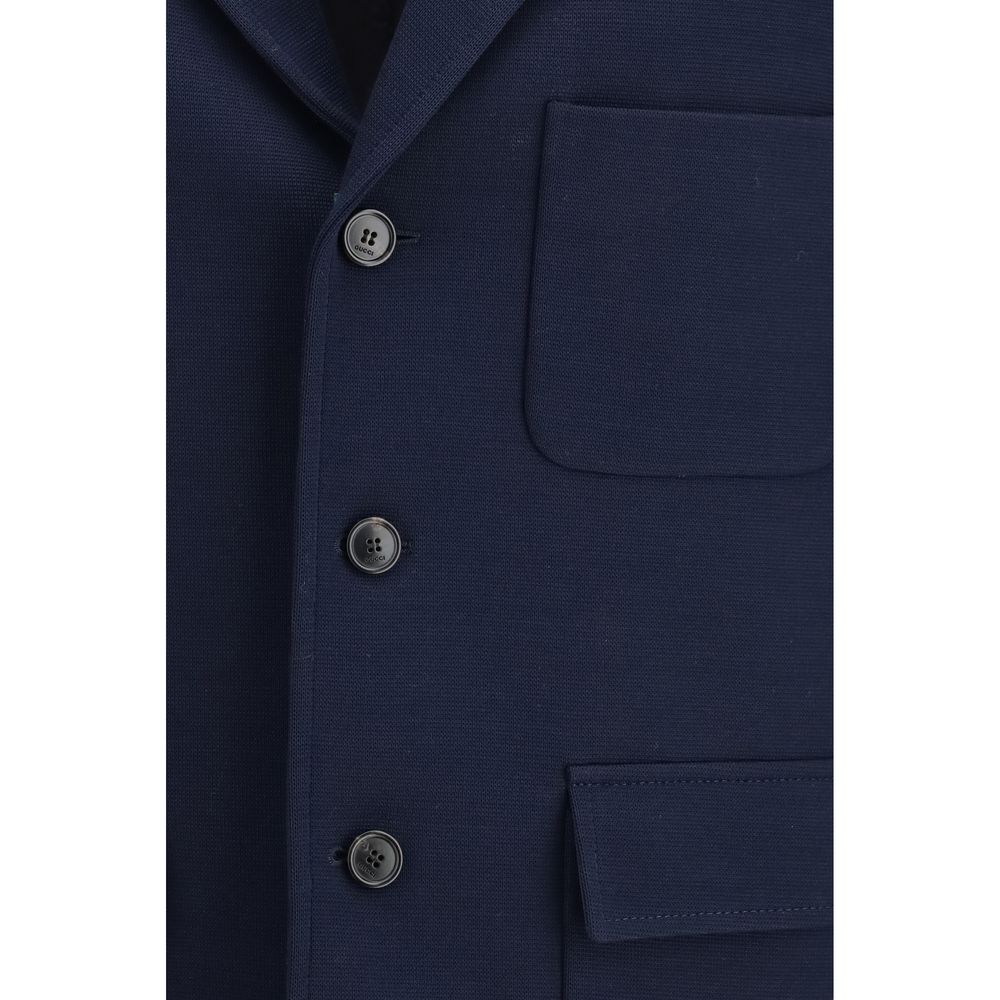 Gucci Blue Coat for Men detail view